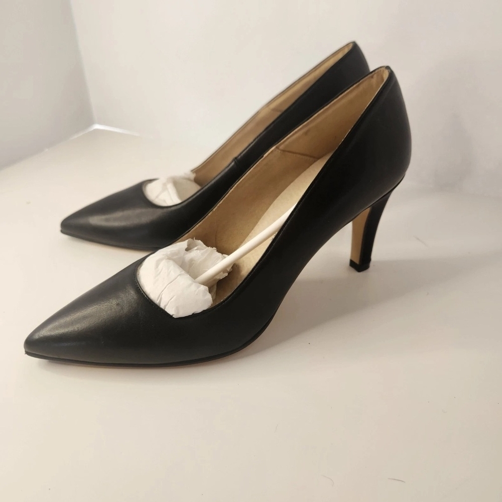 Antonia Saint NY The All Occasion Heel 3 Inch Black Nappa Size 7 B